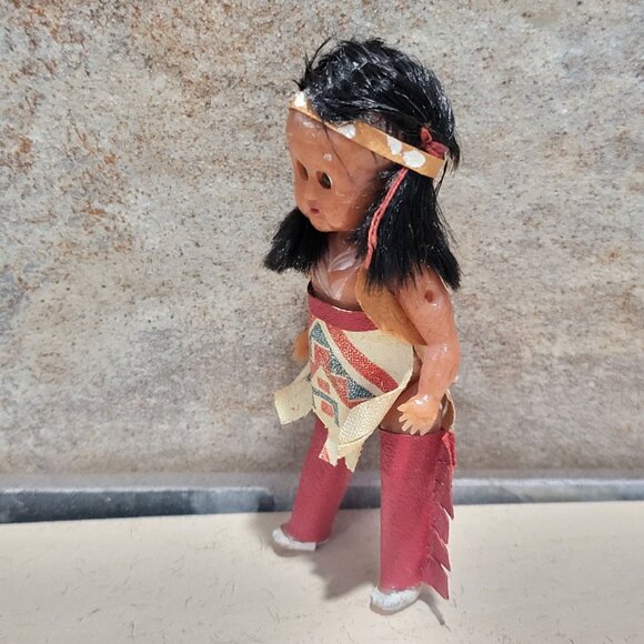 Vintage Native American Indian Doll Open Close Eyes - Picture 6 of 9